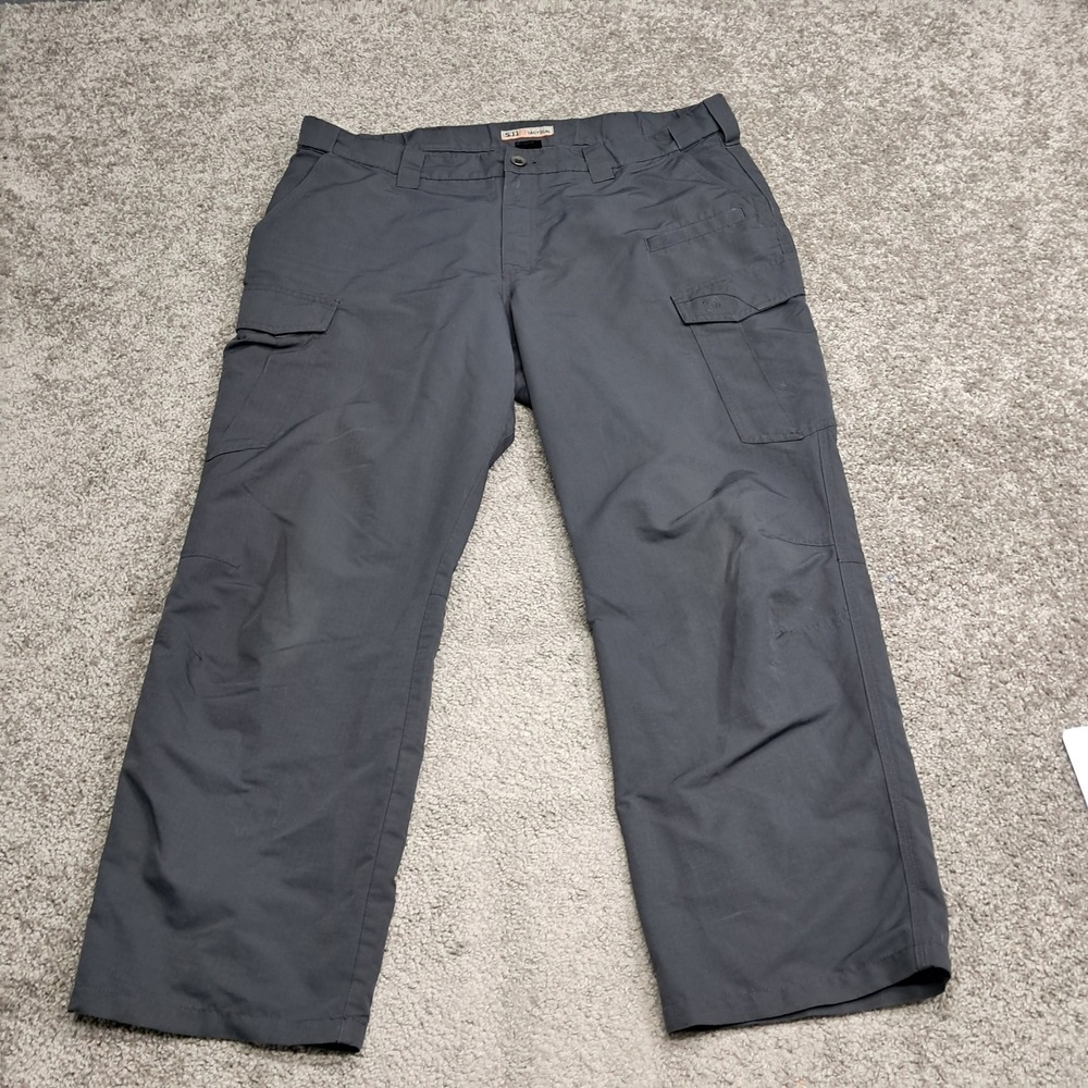5.11 Tactical Mens Cargo Pants 42x30 Charcoal Gray‎ Ripstop Trousers 6749